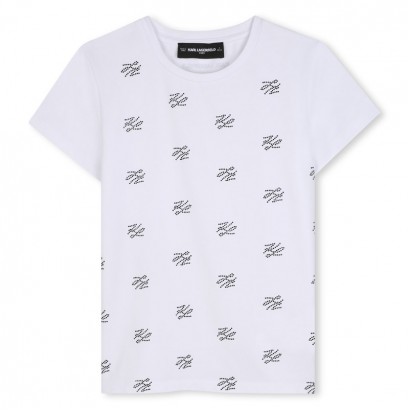Tricou copii Karl Lagerfeld pentru fata cu literele KL